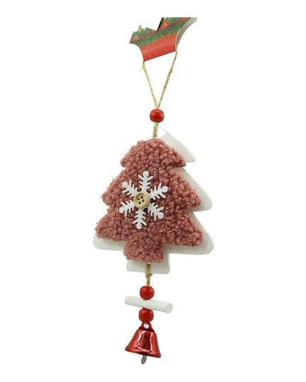 Ornament de brad broderie cu pomul de craciun