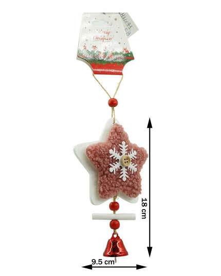 Ornament de brad broderie cu stea