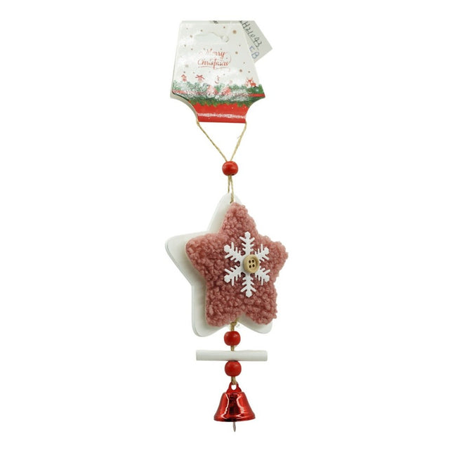 Ornament de brad broderie cu stea