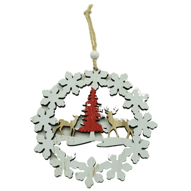 Ornament de brad cerbi cu brad