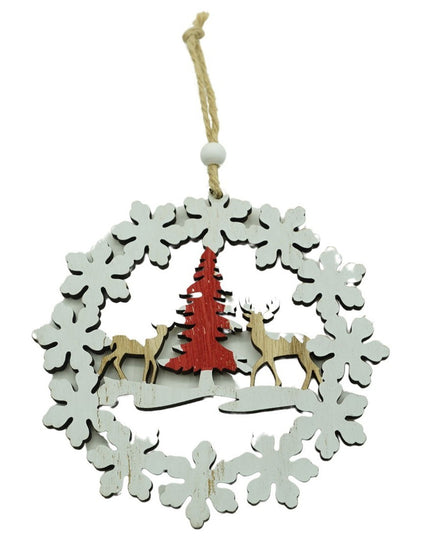 Ornament de brad cerbi cu brad