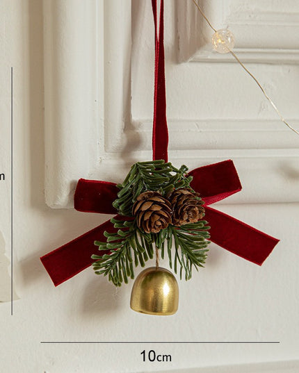 Ornament de Brad, tip Funda de Craciun cu 1 Clopotel