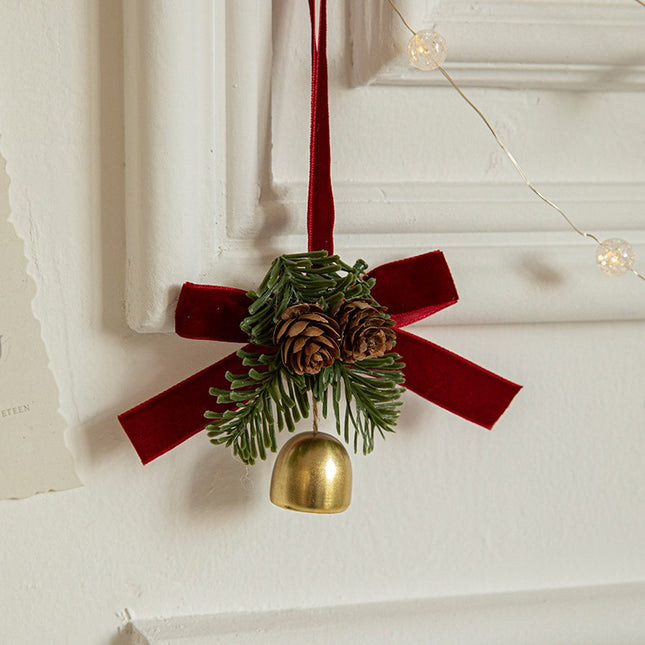 Ornament de Brad, tip Funda de Craciun cu 1 Clopotel