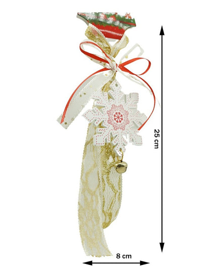 Ornament de brad fulg de nea