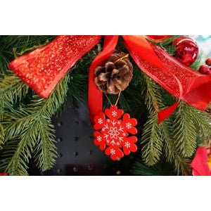 Ornament de brad fulg de nea