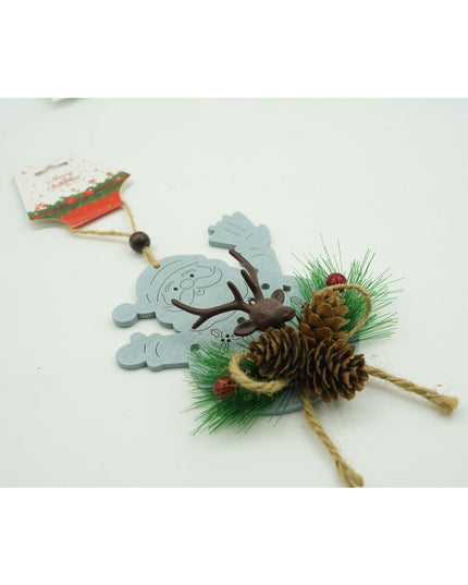 Ornament de brad Mos Craciun cu cerb