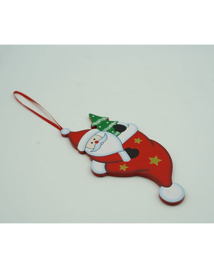 Ornament de brad om de zapada in ciorap