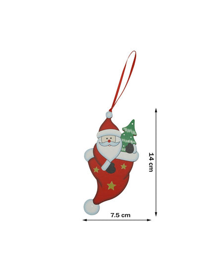 Ornament de brad om de zapada in ciorap