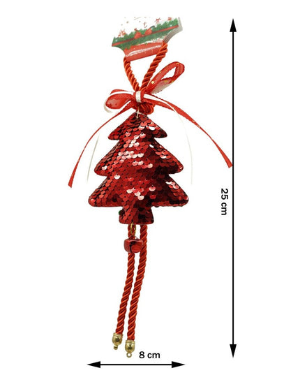 Ornament de brad pom de craciun cu paiete