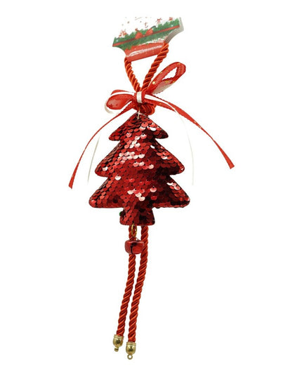 Ornament de brad pom de craciun cu paiete