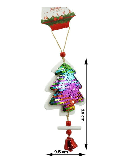 Ornament de brad pom de craciun cu paiete