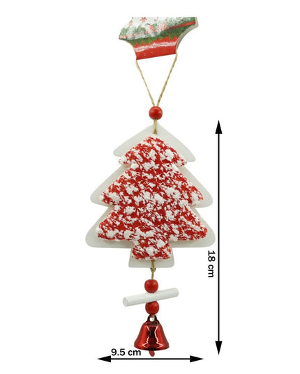 Ornament de brad pom de craciun din tweed