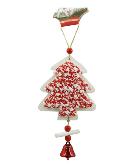 Ornament de brad pom de craciun din tweed