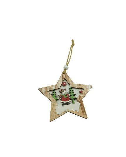 Ornament de brad stea cu ren