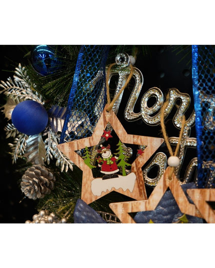 Ornament de brad stea cu ren