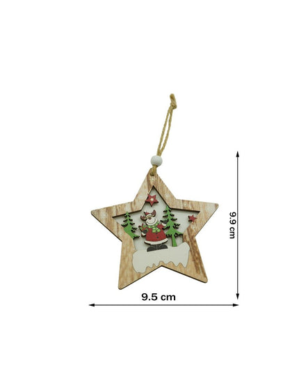 Ornament de brad stea cu ren