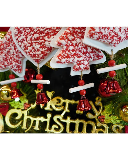 Ornament de brad stea din tweed