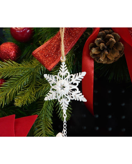 Ornament de brad trei fulgi de nea