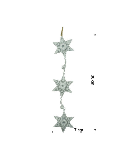 Ornament de brad trei fulgi de nea