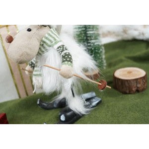 Ornament de Craciun ren pe schiuri