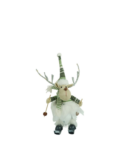 Ornament de Craciun ren pe schiuri model 2