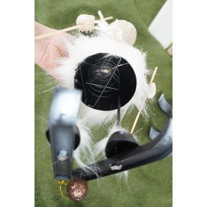 Ornament de Craciun ren pe schiuri model 2