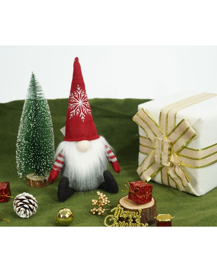 Ornament de Craciun spiridus cu palarie rosie