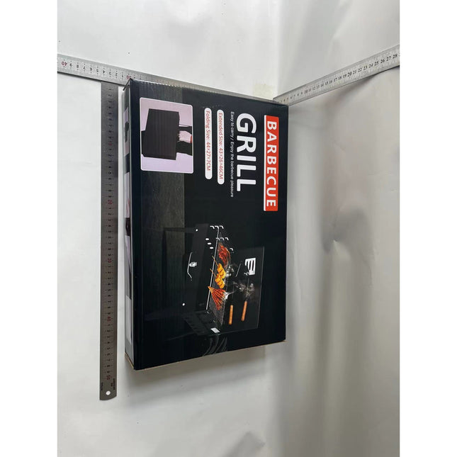 Gratar Portabil, Pliabil, Tip Servieta, cu Accesorii pentru Gatit Incluse, Confectionat din Metal