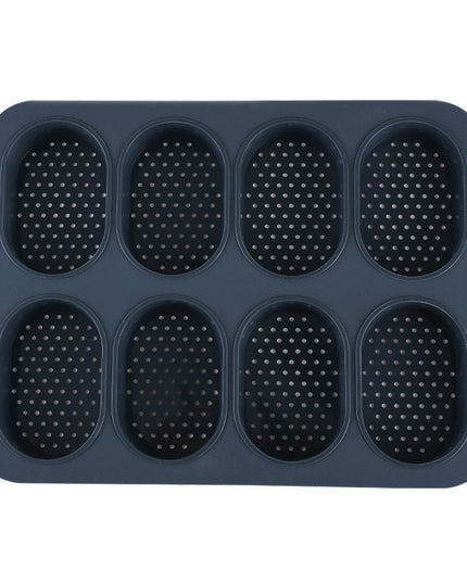 Forme de Silicon pentru Copt, 8 Forme Ovale, pentru Paine si Prajituri