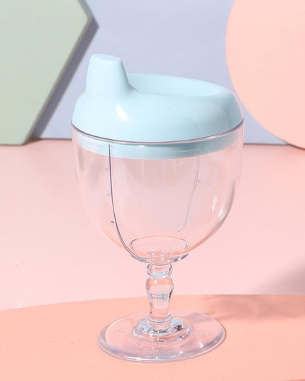 Pahar din Plastic cu Picior, pentru Copii, 14 x 7.7 cm, cu Cioc Antiscurgere, + 3 Ani, Fara Maner