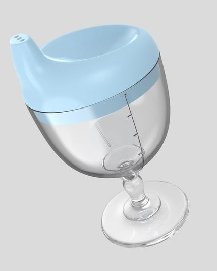 Pahar din Plastic cu Picior, pentru Copii, 14 x 7.7 cm, cu Cioc Antiscurgere, + 3 Ani, Fara Maner