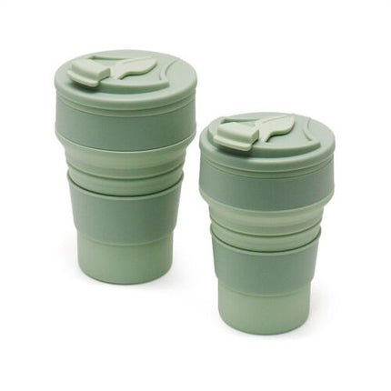 Pahar pliabil din silicon pentru calatorii, camping, 350 ml, 8.2x6.3x9.1 cm