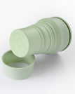 verde / Pahar pliabil din silicon Flippy, pentru calatorii, camping, 500 ml, verde