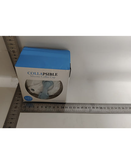 Pahar pliabil din silicon pentru calatorii, camping, 750 ml, pai inclus