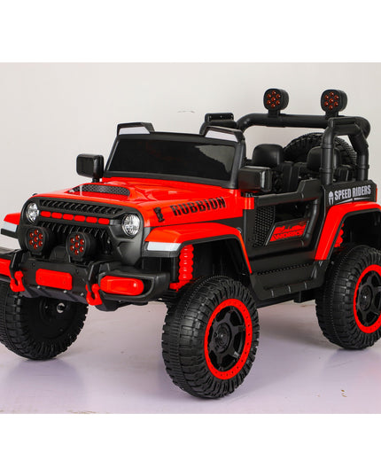 Masina Electrica pentru Copii, Off-Road, Conectare Bluetooth, telecomanda, Tractiune Spate, Lumina Intermitenta, Baterie 12V 7Ah, 120 x 63 x 68cm