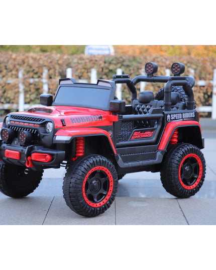 Masina Electrica pentru Copii, Off-Road, Conectare Bluetooth, telecomanda, Tractiune Spate, Lumina Intermitenta, Baterie 12V 7Ah, 120 x 63 x 68cm