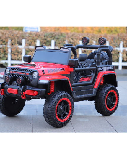 Masina Electrica pentru Copii, Off-Road, Conectare Bluetooth, telecomanda, Tractiune Spate, Lumina Intermitenta, Baterie 12V 7Ah, 120 x 63 x 68cm
