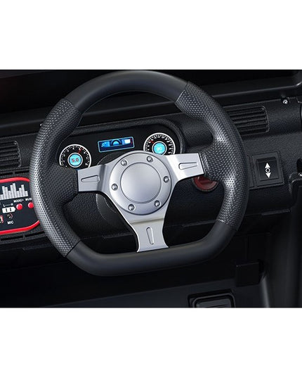 Masina Electrica pentru Copii, Off-Road, Conectare Bluetooth, telecomanda, Tractiune Spate, Lumina Intermitenta, Baterie 12V 7Ah, 120 x 63 x 68cm