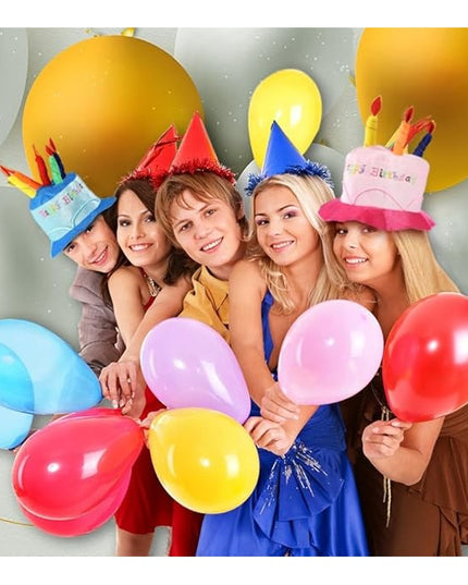 Palarie Happy Birthday, Accesoriu pentru Petrecere, Model Tort, Tematica Aniversare