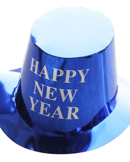 Palarie Happy New Year pentru Revelion, Palarie Festiva de Anul Nou, Palarie Magica din Hartie, Colorata Sclipitor