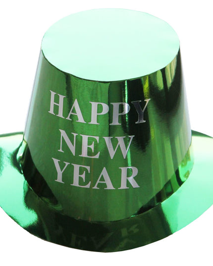 Palarie Happy New Year pentru Revelion, Palarie Festiva de Anul Nou, Palarie Magica din Hartie, Colorata Sclipitor