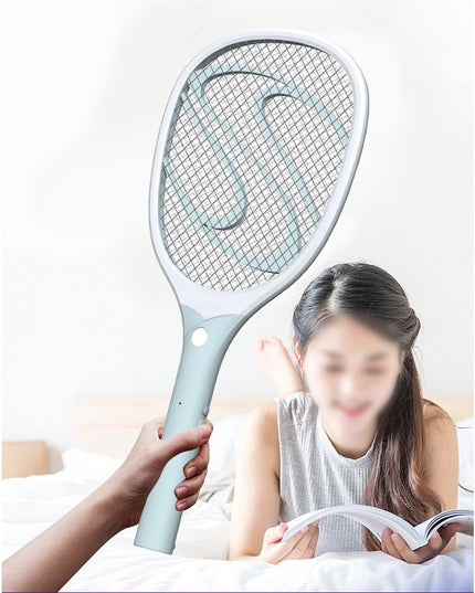 Paleta Electrica pentru Tantari, Muste sau Insecte LED, Reincarcabila, Incarcare USB, Plastic, Casa si Gradina, Anti-insecte