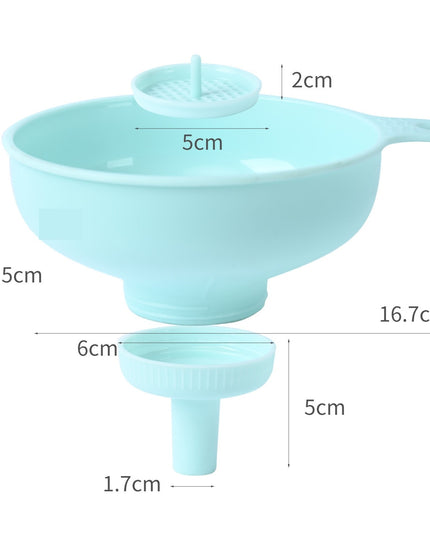 Palnie din plastic 1 doua dimensiuni de scurgere, cu filet si filtru, diametru scurgere