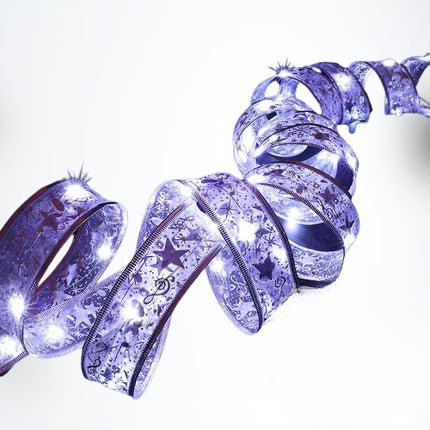 Panglică LED de Crăciun Aurie, lungime , 200 LED-uri, Baterii