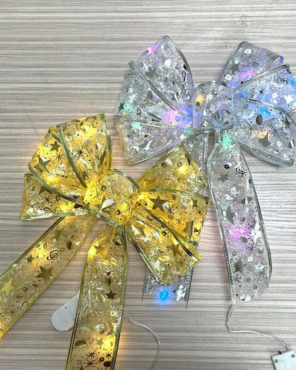 Panglică LED de Crăciun Aurie, lungime , 40 LED-uri, Baterii