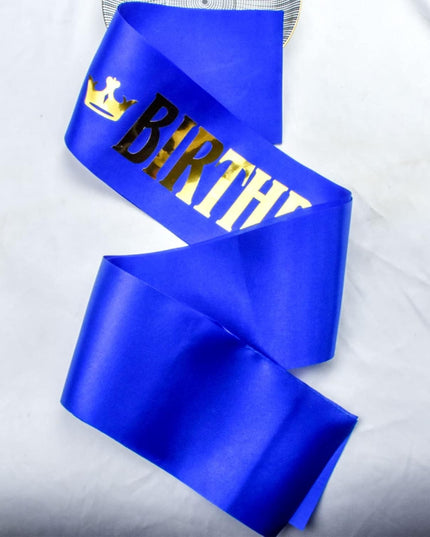 Panglica pentru Aniversare, Model Birthday King, Tematica Aniversare