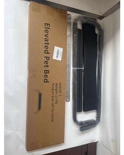 Pat pentru Animalele de Companie, din Plasa este Rezistent la Umiditate, Picioare de Otel, Respirabil, Marimea S