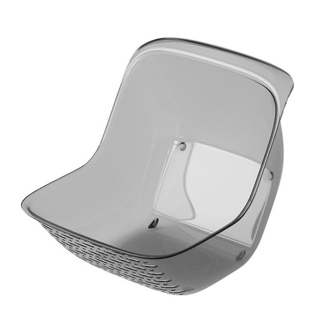 Cos de Spalat Legume/Fructe, cu Scurgere Apa, din PET, 15.5 x 18.6 x 16.2 cm