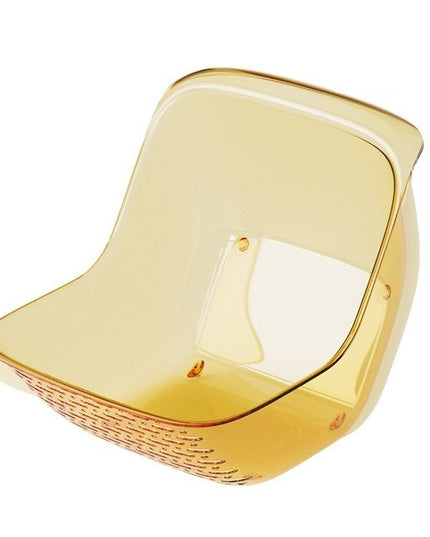 Cos de Spalat Legume/Fructe, cu Scurgere Apa, din PET, 15.5 x 18.6 x 16.2 cm