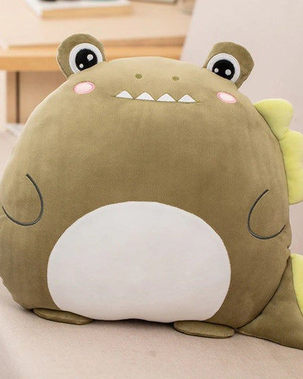 Patura 2in1 pentru Pat sau Canapea, Model Jucarie Crocodil cu Spatiu de Depozitare Patura, Microfibra